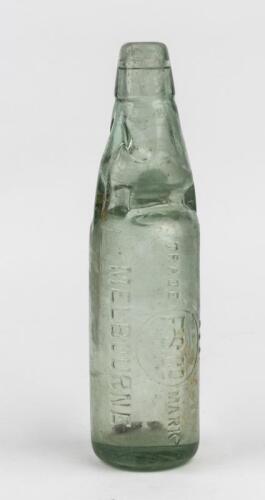 CODD BOTTLE: A rare Codd bottle by Frankston Springs Co, Melbourne