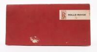 ROLLS-ROYCE / BENTLEY: A circa mid 1950s Rolls-Royce & Bentley brochure, presented in small wide format, contains colour illustrations, specifications, dimensions and engine detail, 30 pages - 3