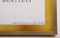 BENTLEY DRIVERS CLUB: A limited edition framed and glazed poster by the Bentley Drivers Club, numbered 140 of 250, celebrating the September 2019 Annual Rally & Concours D'elegance at Blenheim Palace in Woodstock England - 2