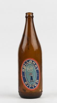 BOTTLE: An brown glassed 'Ballarat Bitter' beer bottle with Ballarat Bertie label