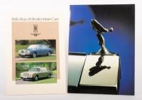 ROLLS-ROYCE / BENTLEY: Two four page fold out brochures on high gloss thick paper