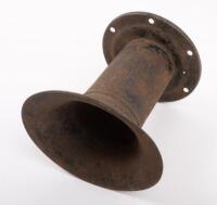 HORN: A horn mouth piece, 15cm high, mouth diameter 15.5cm