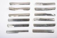 SHADOW II: A group of assorted Rolls-Royce Silver Shadow II chrome trim pieces and grille parts - 3