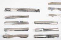 SHADOW II: A group of assorted Rolls-Royce Silver Shadow II chrome trim pieces and grille parts - 4