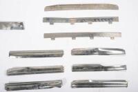 SHADOW II: A group of assorted Rolls-Royce Silver Shadow II chrome trim pieces and grille parts - 5