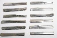 SHADOW II: A group of assorted Rolls-Royce Silver Shadow II chrome trim pieces and grille parts - 6
