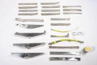 SHADOW I: A group of assorted chrome sill molds, grille surrounds, vents & rivets thought to suit Rolls-Royce Shadow I model - 2