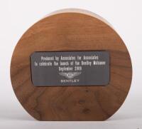 MULSANNE: An interesting wooden Bentley paperweight in celebration of the launch of the Bentley Mulsanne&nbsp;September 2009. - 2