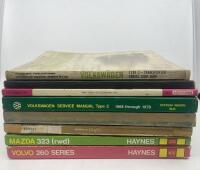 WORKSHOP MANUALS: A collection of workshop manuals relating to various marques including Volkswagen, Volvo, Mazda and Honda [Location: Sydney] - 2