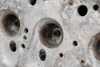 ROLLS ROYCE: A circa 1950s Rolls Royce aluminium&nbsp;6 cylinder blank engine head - 6