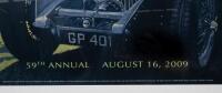 PEBBLE BEACH: A large framed Pebble Beach Concours d'Elegance&nbsp;- 59th Annual August 16, 2009 event poster, 80cm wide, 105cm high. - 4