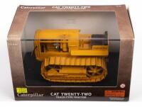 CATERPILLAR TWENTY TWO: A 1:16 scale Caterpillar twenty two track type tractor model, finished in Caterpillar yellow paintwork