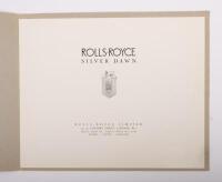 SILVER DAWN: An original sales brochure for the Rolls-Royce Silver Dawn 1952-1955 - 3