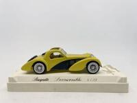 BUGATTI: A group of 4 1:43 scale models by Solido including a&nbsp;Bugatti Atalante Decouvrable, a Citroen Traction Avant, a&nbsp;Renault Reinastella&nbsp;and a Talbot T23, all in original display cases.&nbsp;[Location: Sydney] - 3