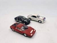 FERRARI: A group of 3 1:43 scale models by Solido including a Ferrari 512 BB, a BMW 3.0 E9 and a Volkswagen Scirocco, all in original packaging. [Location: Sydney] - 2