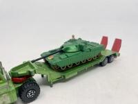 MILITARY:&nbsp;A group of 3 models including a 1:43 1920 Rolls Royce Armoured Car by&nbsp;Matchbox with original packaging, a&nbsp;Battle Kings K106 Truck with tank&nbsp;by Matchbox (no packaging) and a 1:32 1923 Ford Model T US Army truck by Signature models. [Location: Syd - 6