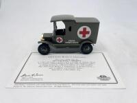 MILITARY: A group of 3 1:43 scale models&nbsp;by Matchbox including&nbsp;a 1937 GMC Ambulance, a 1912 Ford Model T Ambulance and a Churchhill MK-VII tank, all in original packaging. [Location: Sydney] - 3