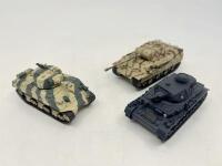 TANKS: A group of 3 1:43 scale model tanks&nbsp;by Matchbox including a Panther Type A, a Sherman M4A3 105 MM and a Panzer&nbsp;IV Type F1, all in original packaging. [Location: Sydney] - 2