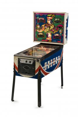 PINBALL: An original 'BLACK JACK' pinball machine produced by Bally (U.S.A). Circa 1977