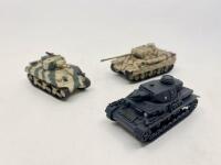 TANKS: A group of 3 1:43 scale model tanks&nbsp;by Matchbox including a Panther Type A, a Sherman M4A3 105 MM and a Panzer&nbsp;IV Type F1, all in original packaging. [Location: Sydney] - 3