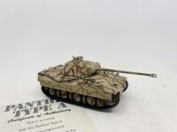 TANKS: A group of 3 1:43 scale model tanks&nbsp;by Matchbox including a Panther Type A, a Sherman M4A3 105 MM and a Panzer&nbsp;IV Type F1, all in original packaging. [Location: Sydney] - 4