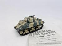 TANKS: A group of 3 1:43 scale model tanks&nbsp;by Matchbox including a Panther Type A, a Sherman M4A3 105 MM and a Panzer&nbsp;IV Type F1, all in original packaging. [Location: Sydney] - 6