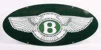 BENTLEY: A high quality modern double sided enamel Bentley oval shaped sign, 35cm high, 79cm wide&nbsp;