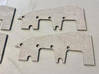 AUSTIN-HEALEY: A group of 4 Austin-Healey heat shields to suit 100/6 and 3000. [Location: Sydney] - 2