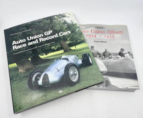 AUTO UNION: A pair of hardcover books including 'Auto Union GP Race and Record Cars: Their Reconstruction and Restoration' by Peter Vann and 'Auto Union Album 1934-1939' by Chris Nixon [Location: Sydney]
