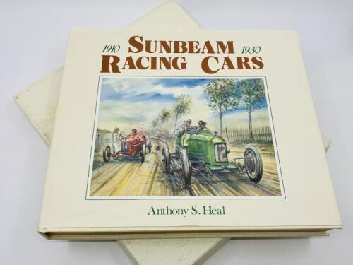 SUNBEAM RACING CARS 1910-1930: Hardover book in slipcase by Anthony S. Heal, published in 1989 [Location: Sydney]