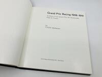 T.A.S.O. MATHIESON - GRAND PRIX RACING: A history of the Grand Prix de l'Automobile Club de France&nbsp;1906-1914: Hardcover book in slipcase by T.A.S.O. Mathieson, published in 1965. Some minor damage to the cardboard slipcase [Location: Sydney] - 3
