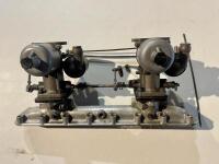 BENTLEY: An inlet manifold with HS6 carburettors, to suit Bentley 4.5 litre. [Location: Sydney]