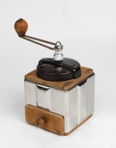 PEUGEOT COFFEE GRINDER: A French Peugeot 'Inoxyable' Model Coffee Grinder. Circa 1940's - 1950's