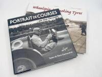 MOTOR RACING: A pair of hardcover books including 'Portrait de Course par&nbsp;Jean Diezaide' by Pierre Darmendrail (French text) and 'Wheelspin & Smoking Tyres: A personal photographic record of motor racing in the 1950s and 1960s' by Keith Duerden [Location: