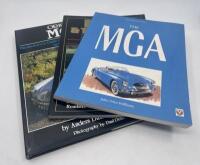 M.G.A.: Three books relating to the M.G.A. including 'The M.G.A.' by John Price Williams, 'Original M.G.A.' by Anders Ditlev Clausager and 'M.G.A. & Twin Cam Gold Portfolio 1955-1962' published by Brooklands Books [Location: Sydney]