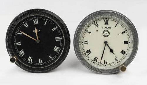 JAEGER: Two Jaeger clocks. '4 JOURS' and '8 DAYS'
