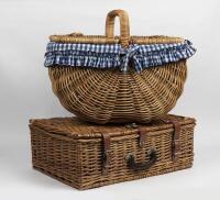 PICNIC BASKETS: Two Modern Picnic Baskets, one fitted - 2