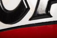 CASTROL: A large original c1920s-1930s Castrol Wakefield Motor Oil embossed enamelled sign, 90cm high, 181cm wide - 5