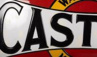 CASTROL: A large original c1920s-1930s Castrol Wakefield Motor Oil embossed enamelled sign, 90cm high, 181cm wide - 6