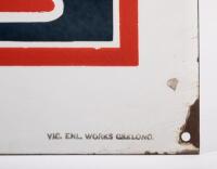 An original enamelled 'Victorian Automobile Chamber of Commerce' Automobile Engineer 'A' Grade member no. 302 workshop sign, 54.5cm wide, 58.5cm high - 7