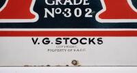 An original enamelled 'Victorian Automobile Chamber of Commerce' Automobile Engineer 'A' Grade member no. 302 workshop sign, 54.5cm wide, 58.5cm high - 8