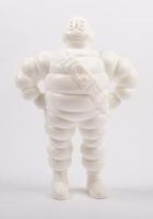 MICHELIN: A circa 2000s Michelin, hard plastic standing Bibendum figure with arms on hips, 31cm high