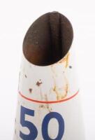 MOBIL: An original Mobiloil '50 BB' grade tin top oil pourer with dust cap - 2