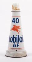 MOBIL: An original Mobiloil '40 AF' grade tin top oil pourer with dust cap