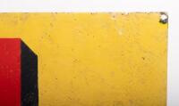 SHELL: A large early 'Shell - Spirit for Motors' sign, 45.5cm high, 122cm wide, has been repainted over enamel - 2