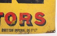 SHELL: A large early 'Shell - Spirit for Motors' sign, 45.5cm high, 122cm wide, has been repainted over enamel - 3