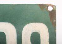 SIGN: A hand painted metal 'Visitors Cars' sign, 25.5cm high, 33cm wide - 2
