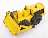 BOOMAROO: A c1960s Australian made Boomaroo tin toy bull dozer in yellow, approximately 27cm long