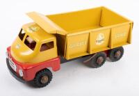 BOOMAROO: A c1960s Australian made Boomaroo Toys Sand & Gravel dump truck in restored condition, with reproduction stickers, approximately 37cm long