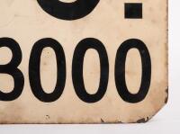 EXHIBITION ST: A c1960s Melbourne CBD 'Exhibition St.' street sign '196-240', double sided, screen printed, 81.5cm wide, 20.5cm high. - 3